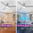 Amici Modern 48'' Flush Mount Ceiling Fan with LED Lights and Remote Control-107731972