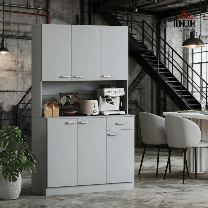 Grand garde-manger avec micro-ondes Stan