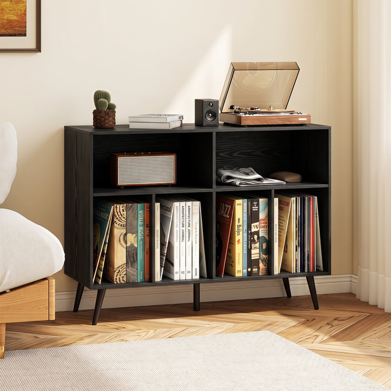 MDF Rectangle Accent Cabinet, Black