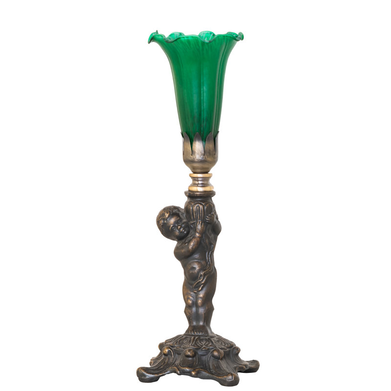 Mini-lampe 12 po Tiffany Pond, Vert