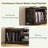 Farmhouse Tv Stand For Tvs Up To 65 70 75" With Adjustable Record Player Shelf – Dark Walnut-1787764429