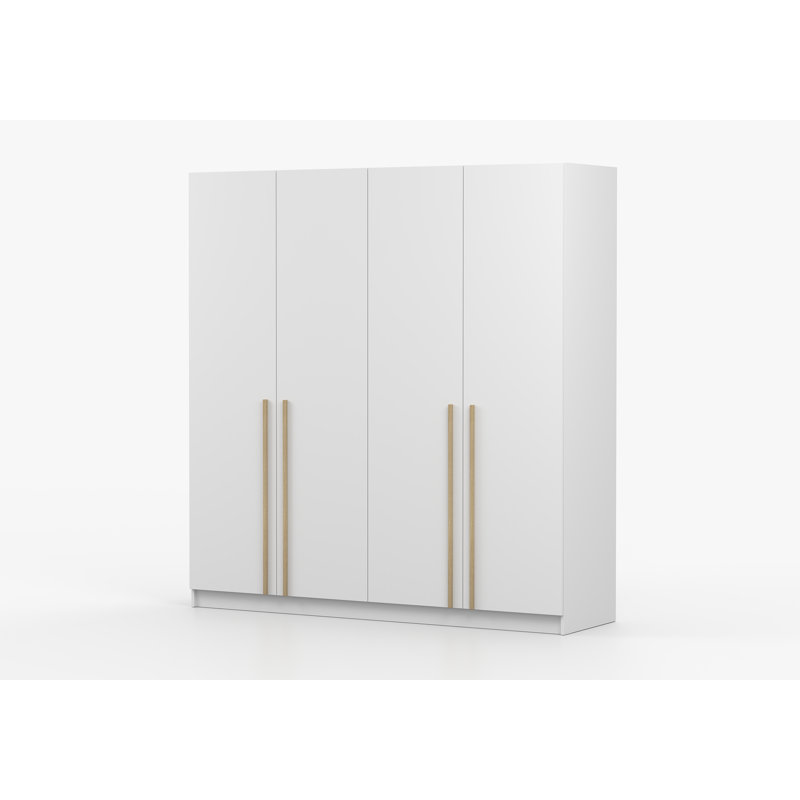 Chanthy 4 Door Laminate Wardrobe