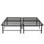 Structure de lit en métal noir pour sommier grand lit-515466678