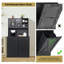 Armoire à ordures et de rangement à double basculement, armoire de cuisine avec porte-poubelle cachée 10 x 2 gallons pour animaux de compagnie, armoire de tri à lessive autoportante, avec tiroir, tablettes, porte de grange-102719326