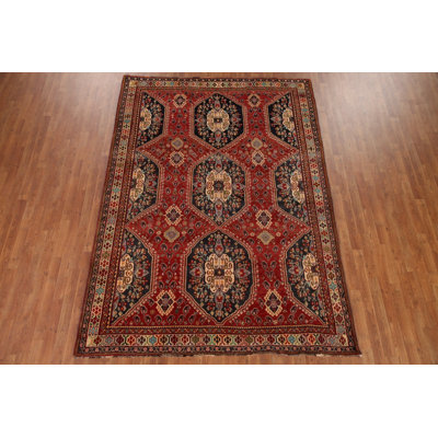 Tapis traditionnel en laine fait à la main 7 x 10