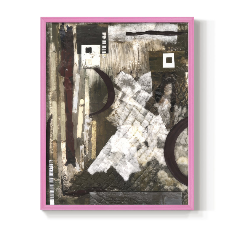 Time to Part Ways II, reproduction encadrée - bois massif, H 30 po x l 24 po, Rose