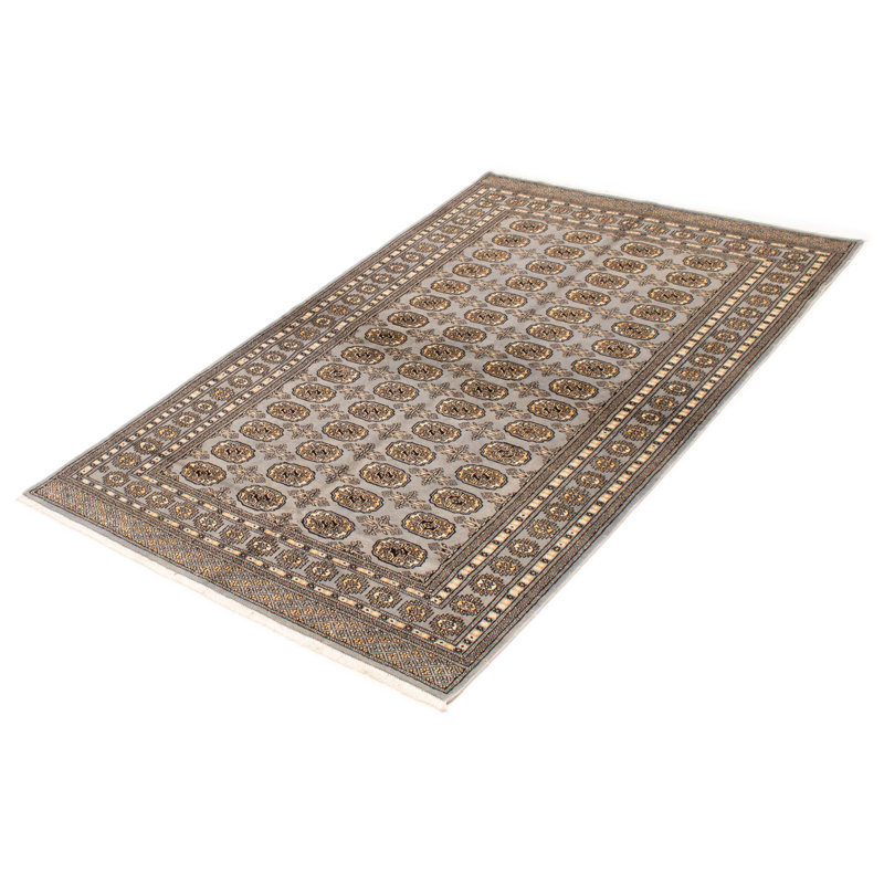 Tapis gris Finest Peshawar Bokhara 5 pi 1 po x 7 pi 10 po