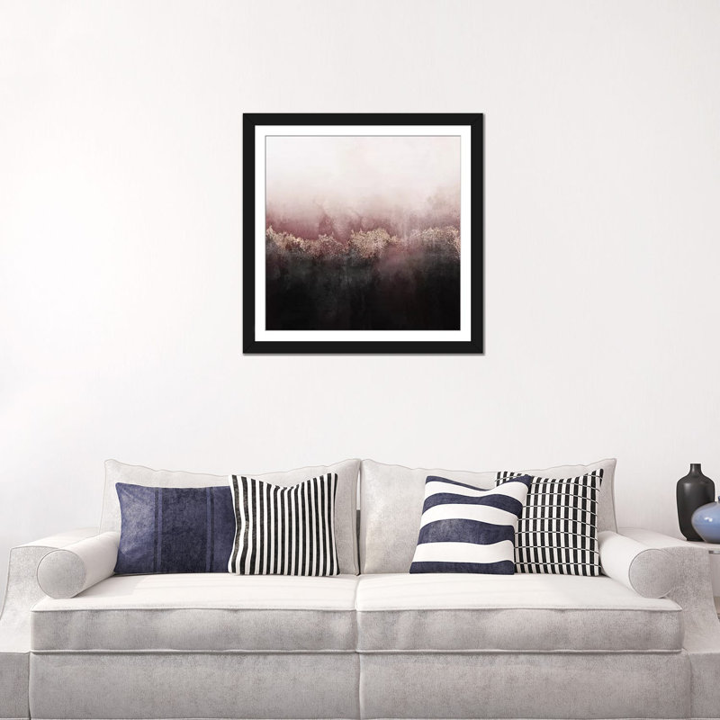 «Sky», reproduction sur toile, Papier d'art encadré noir, Blanc, H 24 po x l 24 po x P 1 po