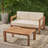 GENSER LOVESEAT & COFFEE TABLE