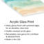 Impression abstraite paysage marin II sur verre acrylique-45128514