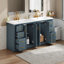 Meuble-lavabo de 30 pouces avec lavabo en céramique, structure en bois massif, tiroirs polyvalents, portes à fermeture en douceur, quincaillerie pour structure de 60 po et 30 po, espace de tiroir spacieux, rangement dissimulé, glissement en douceur-1761742238-1761742239