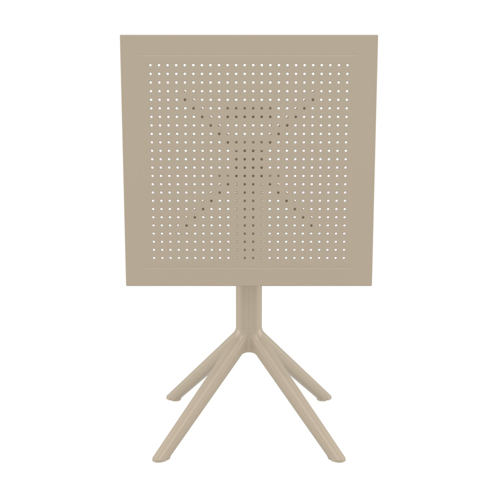 Farrah Patio Dining Table, Taupe, 29.5" H x 23.6" W x 23.6" D, Yes