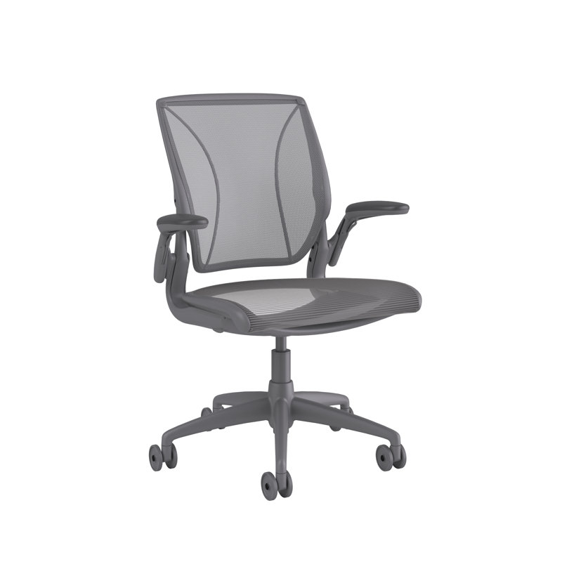Mesh Task Chair, Pinstripe/Crimson, Pinstripe/Crimson, White