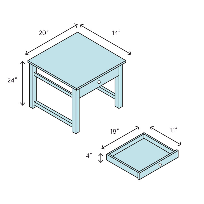 Stella End Table with Storage