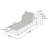 5-Level Adjustable Outdoor Chaise Lounge, Durable Aluminum Frame & PVC-coated polyester Mesh,  For Patio/Poolside-1741229476