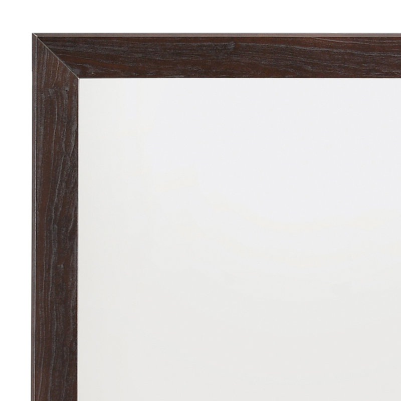 Miroir rectangulaire pour commode Canmore, Cacao foncé