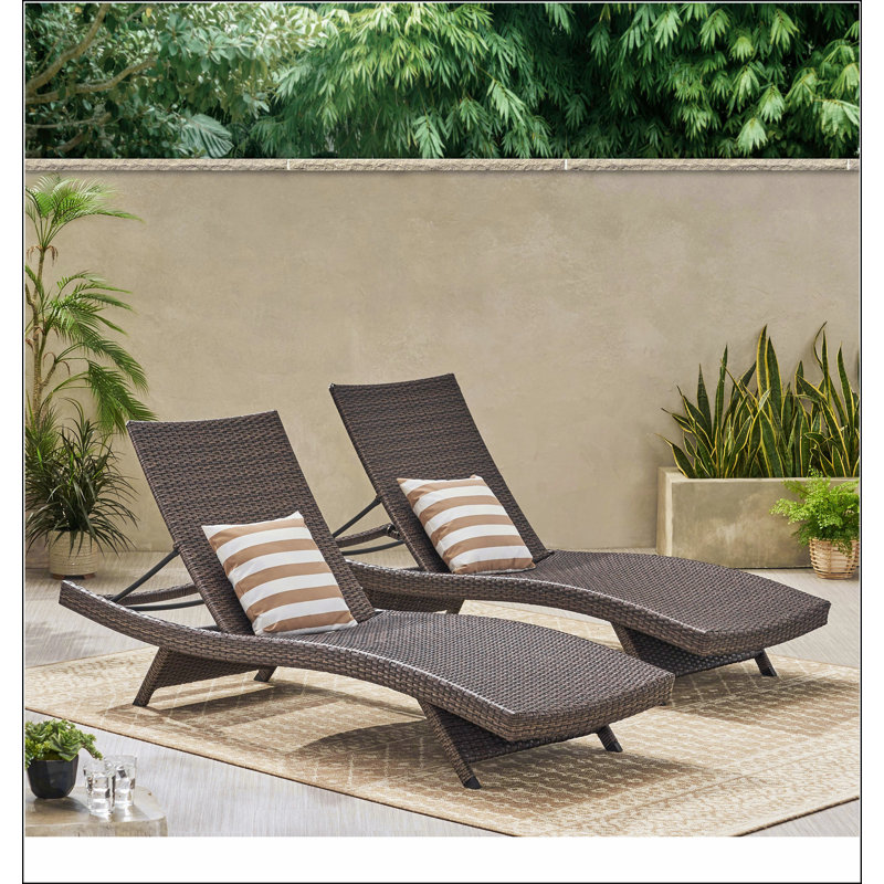 Chaise longue en osier Salem