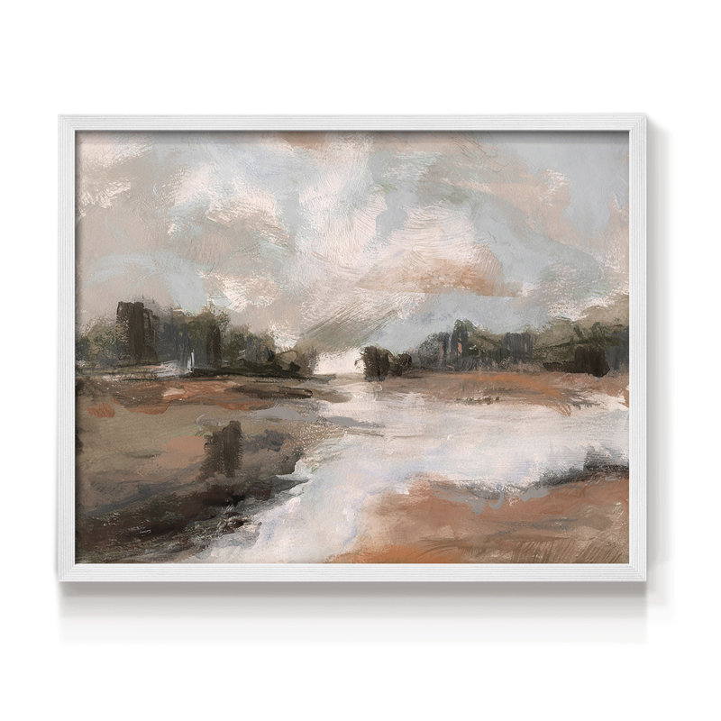 South Pond - reproduction encadrée - réaménageable, H 8 po x l 10 po, Blanc