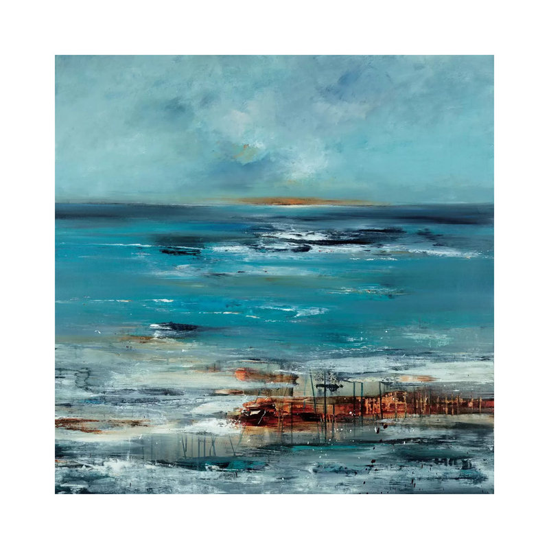 Coastal Connection by Lisa Ridgers - Wrapped Canvas Painting, 66.04 cm H x 66.04 cm W x 1.91 cm D
