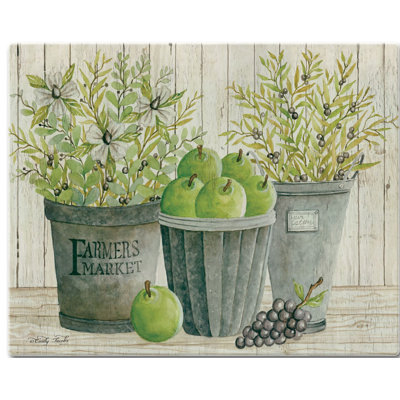 CounterArt Glass Farmers Market Cutting Board