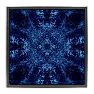 Dark Tie Dye Style Floating Frame Art by El Perkin