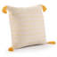 Housse de coussin décorative Fablewyn à bordure, contemporaine, faite à la main, 100 % coton-131260059-131260061