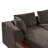 Sectional Sofa 93.7" L-Shaped Sofa Upholstered Sofa Couch With Wooden Storage Compartment For Living Room-2055257015