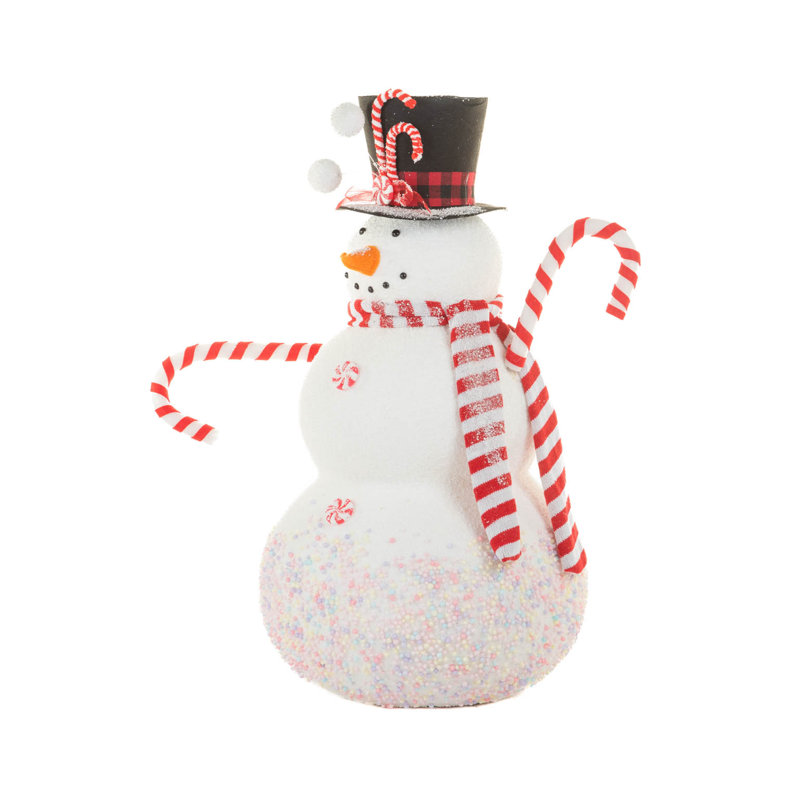 Bonhomme de neige blanc doux