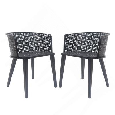 Chaise de salle à manger d'extérieur (ensemble de 2)