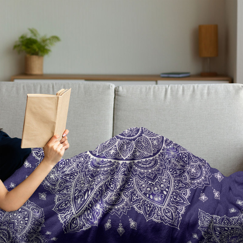 Hand Woven Throw Blanket, 60" x 80"