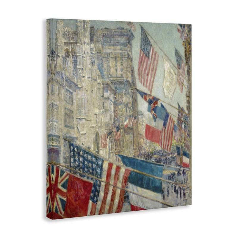 Art mural classique sur toile drapeaux Americana par one1000paintings, H 20 po x l 16 po
