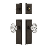 Nostalgic Warehouse New York Entry Set with Chateau Crystal Knob