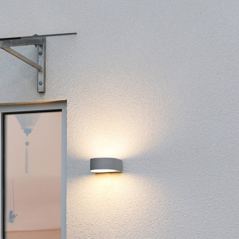 Outdoor Sconce, Grey