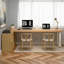 Bureau rectangulaire brun et blanc en bois massif et fer-1174934766-1174934763
