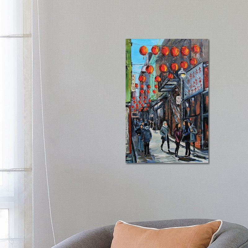 Chinatown At Noon by Lisa Elley - Wrapped Canvas Gallery-Wrapped Canvas Giclée, 66.04 cm H x 45.72 cm W x 3.175 cm D