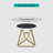 Modern Round White Rock Slab Dining Table Sets