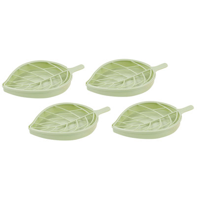 Porte-savon botanique avec drain Pink Leaf