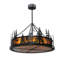 Rustic Lodge 4 - Light Glass Chandelier