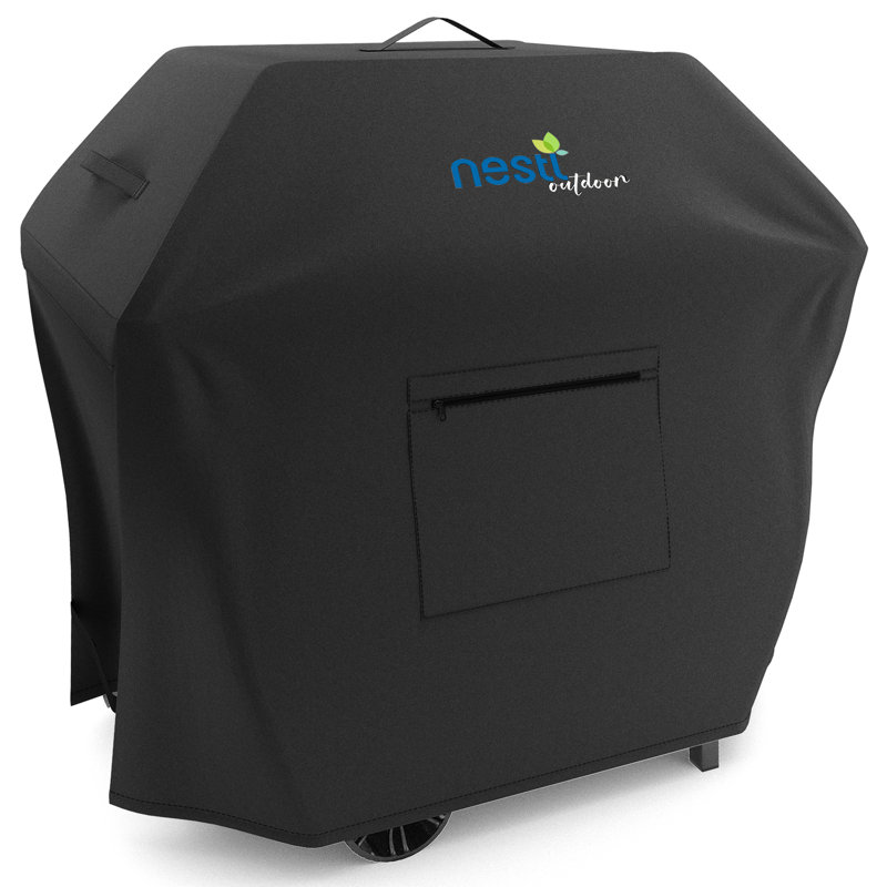 Nestl 58'' W x 22'' D Grill Cover, Black