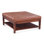 Hammond Square Leather Cocktail Ottoman