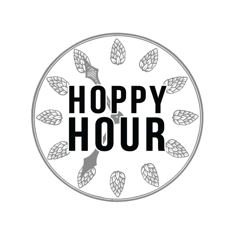 Hoppy Hour - Wrapped Canvas Print, 30cm H x 30cm W