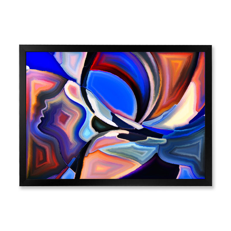 Sacred Hues - reproduction sur toile, H 34 po x l 44 po x P 1,5 po, Cadre noir