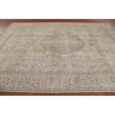 One-of-a-Kind Tamla Hand-Knotted 1950S Rectangle 8' 1'' X 11' 8'' Wool Area Rug in Beige -  Isabelline, 0F68EA5C67214EE98FD490F33822B2E9