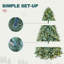 Arbre de Noël artificiel épinette bleu pré-éclairé-696909638