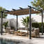 Extérieur 10 pi W Pavillon de jardin en métal