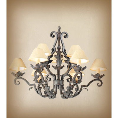 Loïc 9 - Light Dimmable Tiered Chandelier
