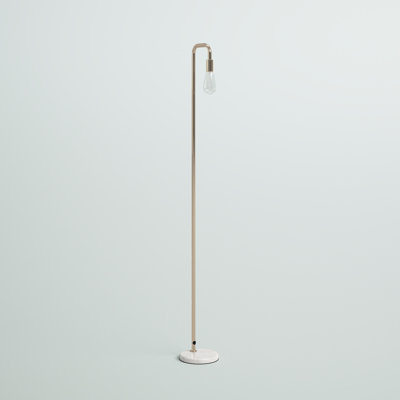 Hartt 64.1'' Satin Arched Floor Lamp