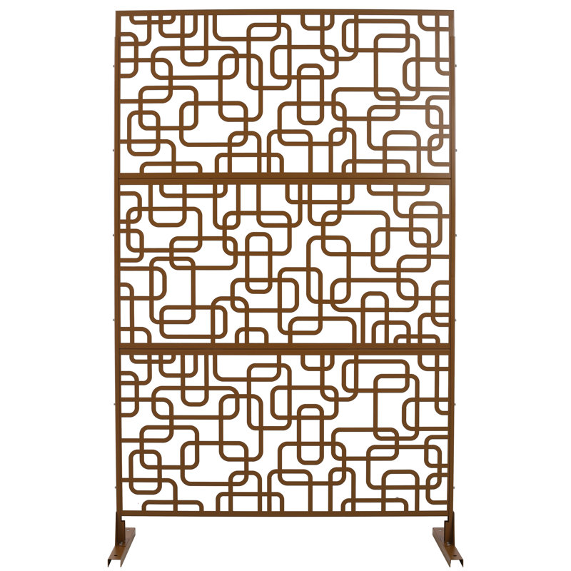 Écran d'intimité extérieur et intérieur H 76 po x l 48 po, Brun