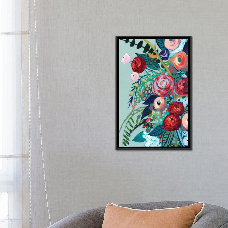 «Lyrical Array II» par Grace Popp - Estampe numérique sur toile tendue avec châssis, Toile avec cadre noir, Pas de tapis