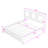 Vintage Wood Platform Bed with Headboard-1104143657-1104143659